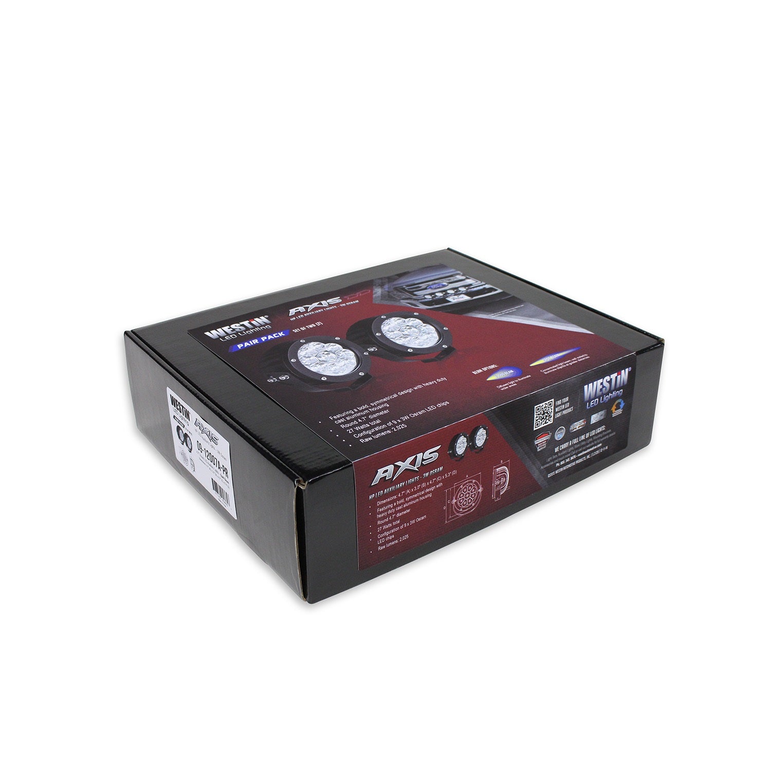 Westin 09-12007A-PR Axis LED Auxiliary Light