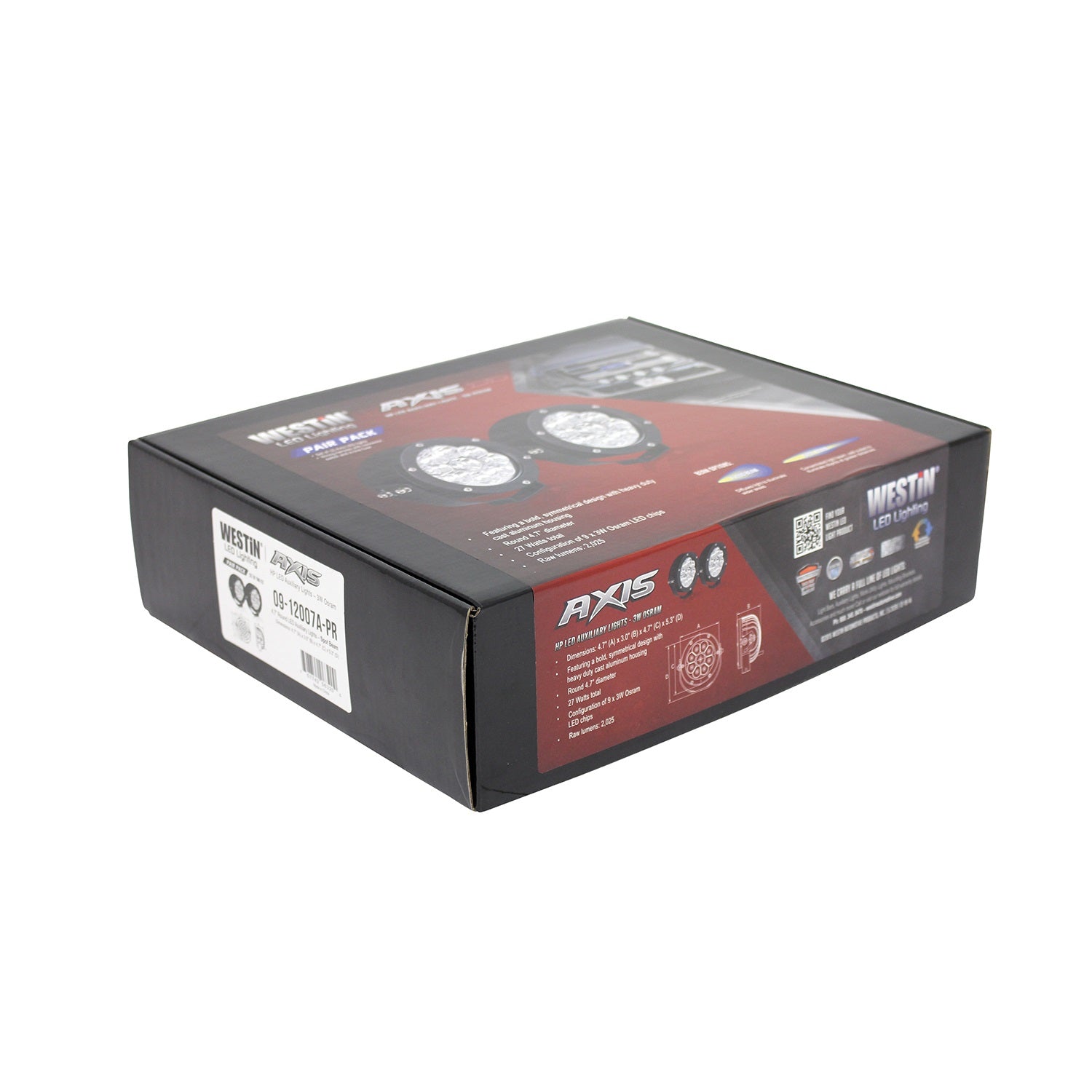 Westin 09-12007A-PR Axis LED Auxiliary Light