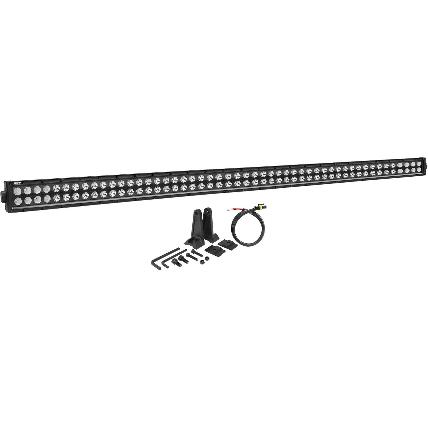 Westin 09-12212-100C B-Force Black Face 50 inch Double Row LED Light Bar with Combo Beam