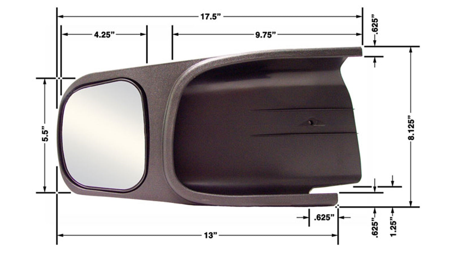For 02-06 DODGE RAM TOWING MIRROR R.H.