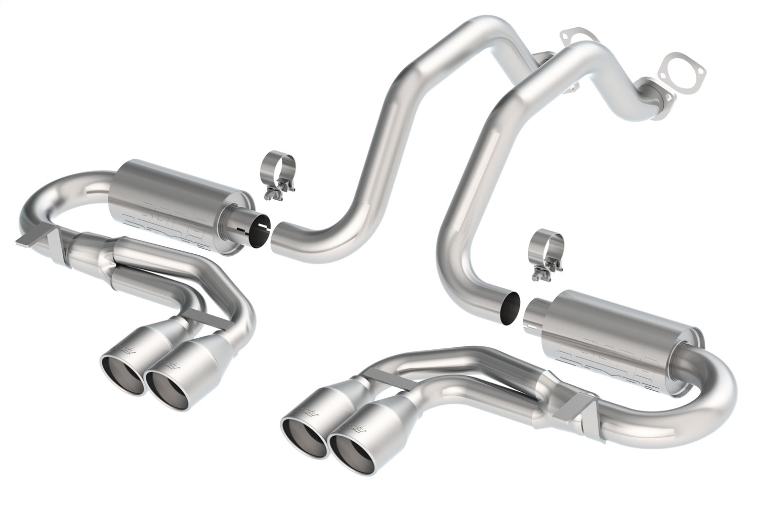 Borla 140038 S-Type Cat-Back Exhaust System Fits 97-04 Corvette