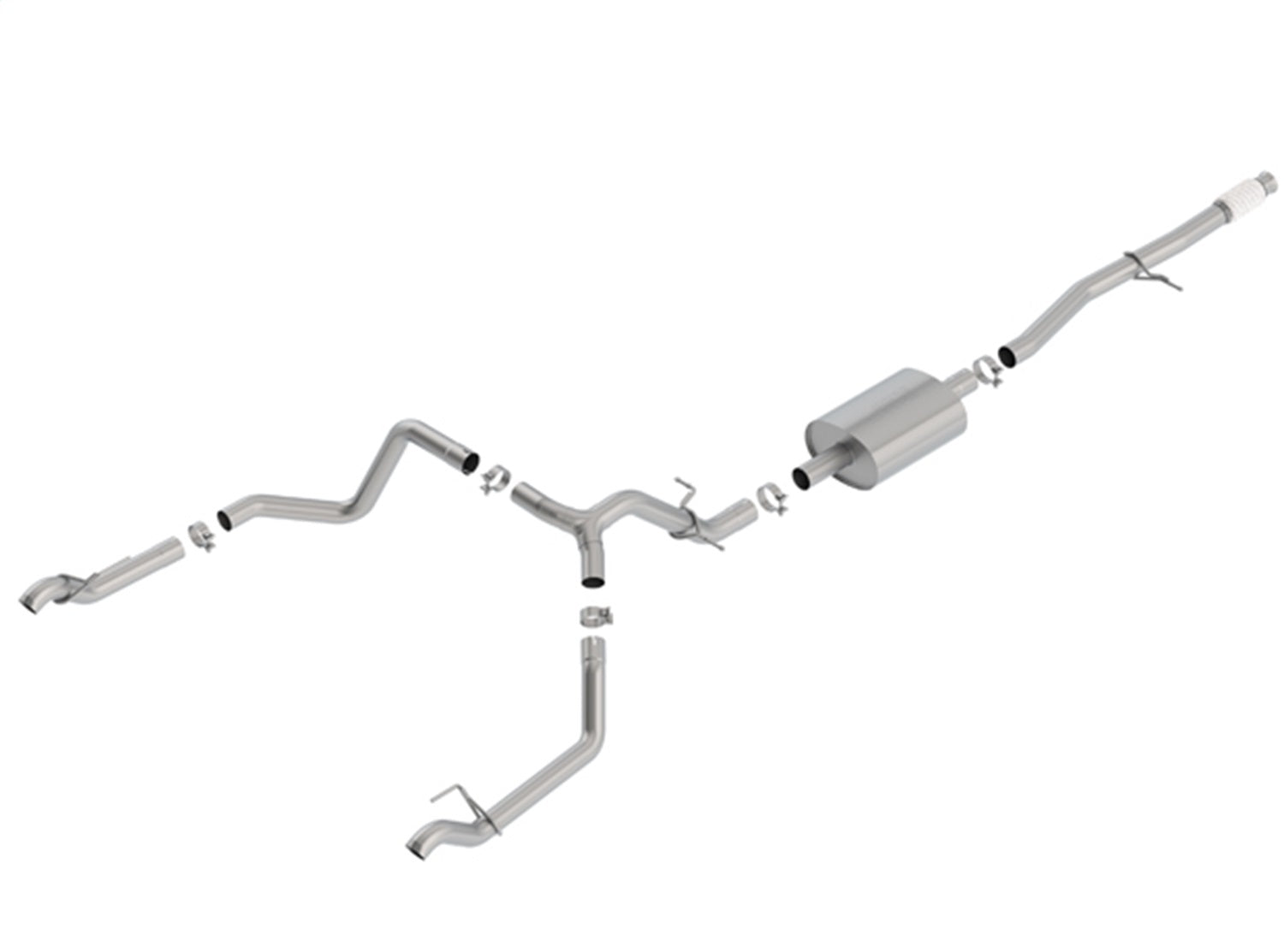Borla 140769 S-Type Cat-Back Exhaust System Fits Sierra 1500 Silverado 1500