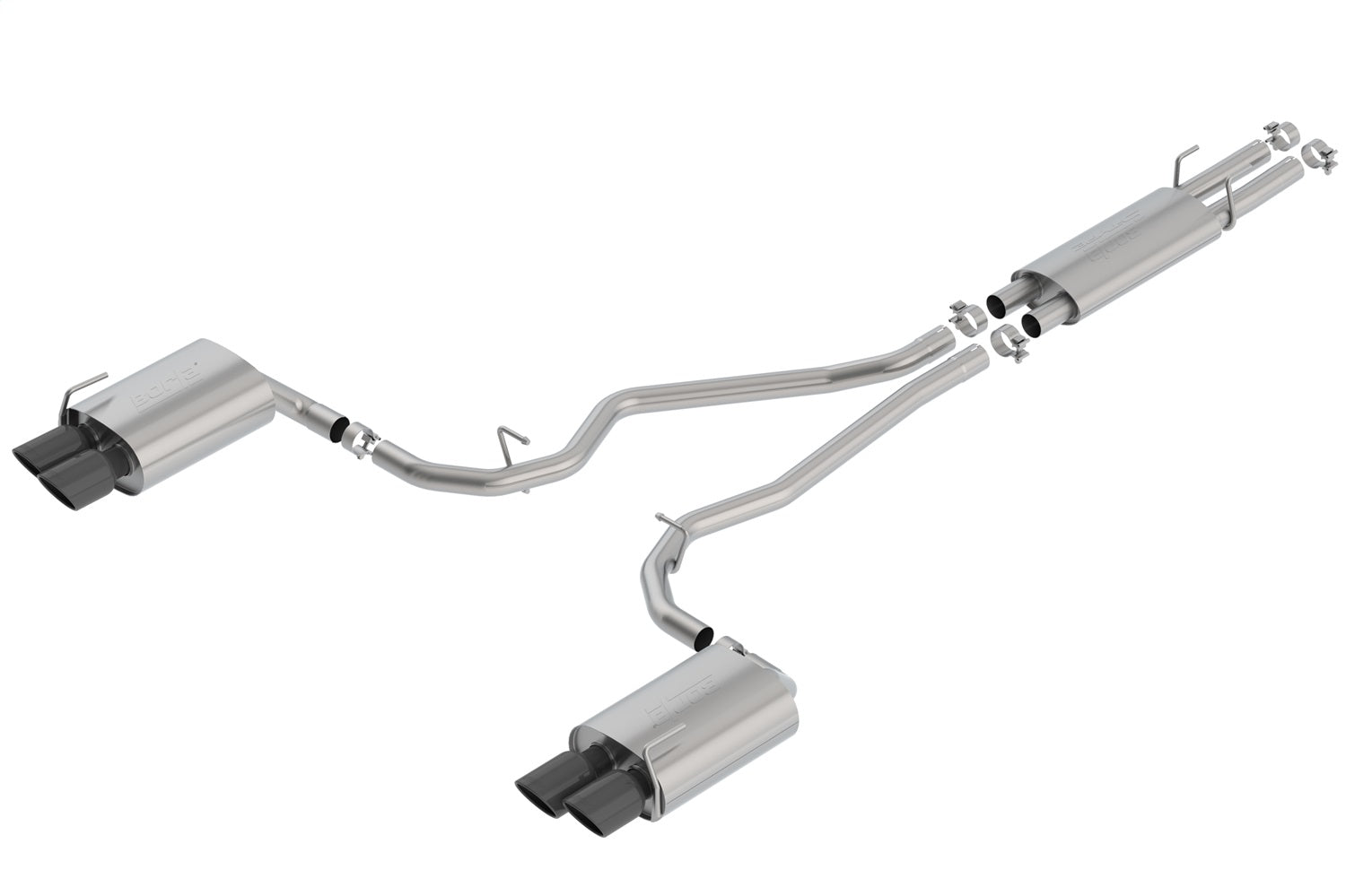 Borla 140820BC S-Type Cat-Back Exhaust System Fits 20-21 Aviator Explorer
