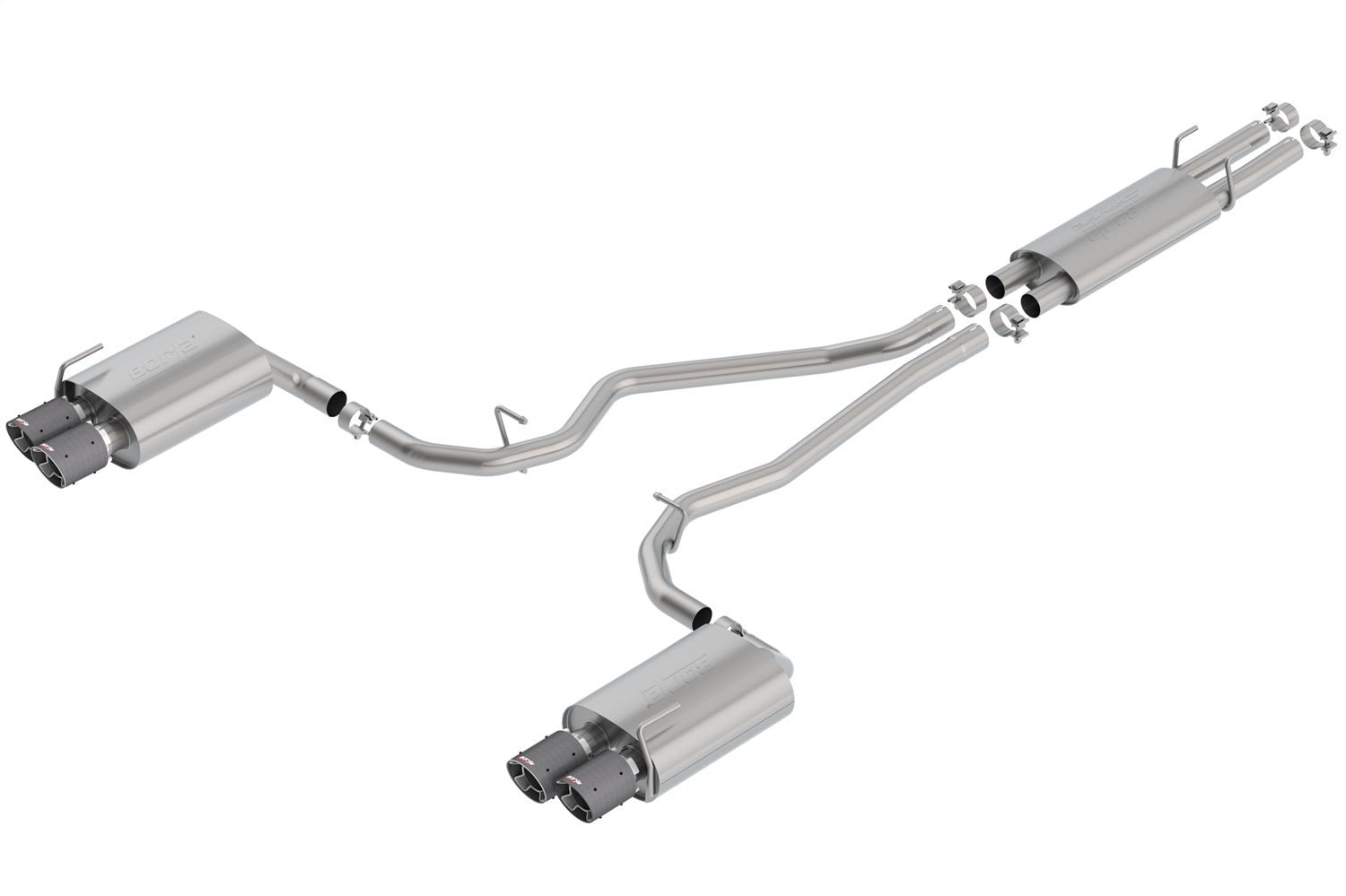 Borla 140820CF S-Type Cat-Back Exhaust System Fits 20-21 Aviator Explorer