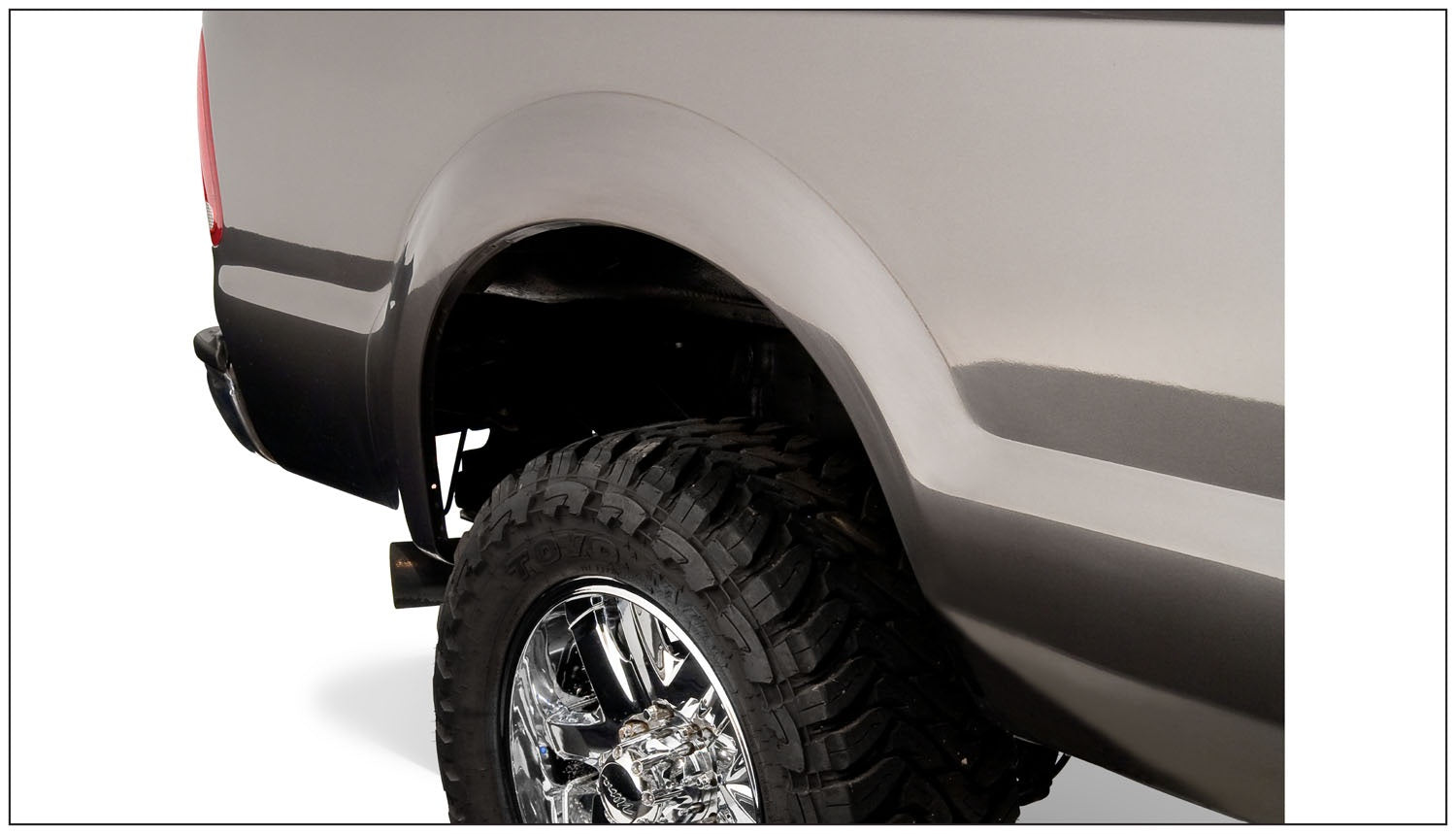 Bushwacker 20040-02 Black OE-Style Smooth Finish Rear Fender Flares for 1999-2010 Ford F-250 Super Duty, F-350 Super Duty (Excludes Dually)