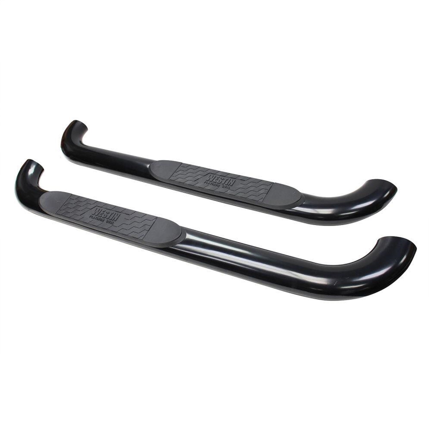Westin 21-1405 Platinum 4 Oval Nerf Bars fits 1999-2013 Silverado Sierra 1500 1999-2004 Silverado Sierra 2500LD 2001-2014 Silverado Sierra 2500 3500HD Standard Cab Black Pair