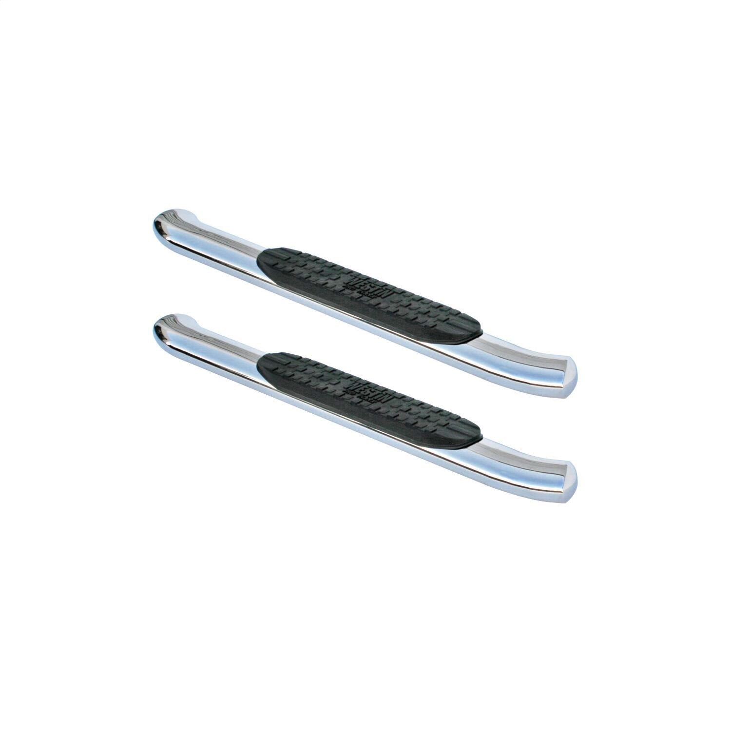 Westin 21-23700 PRO TRAXX 4 Oval Nerf Bars fits 2014-2018 Silverado Sierra 1500 2015-2019 Silverado Sierra 2500 3500 Standard Cab (Incl. Diesel) Polished Pair