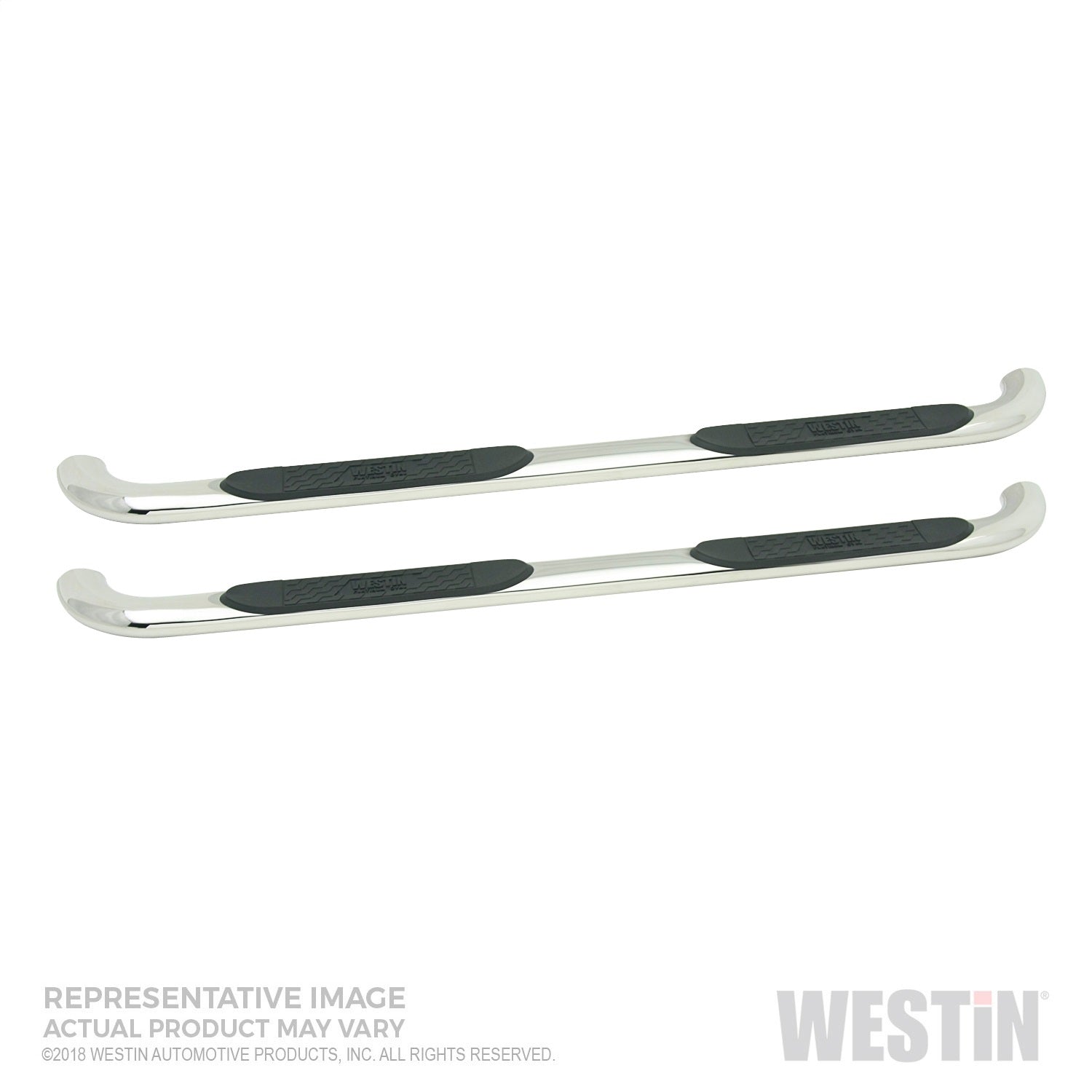 Westin 21-4130 Platinum 4 Oval Nerf Step Bars Fits Sierra 1500 Silverado 1500