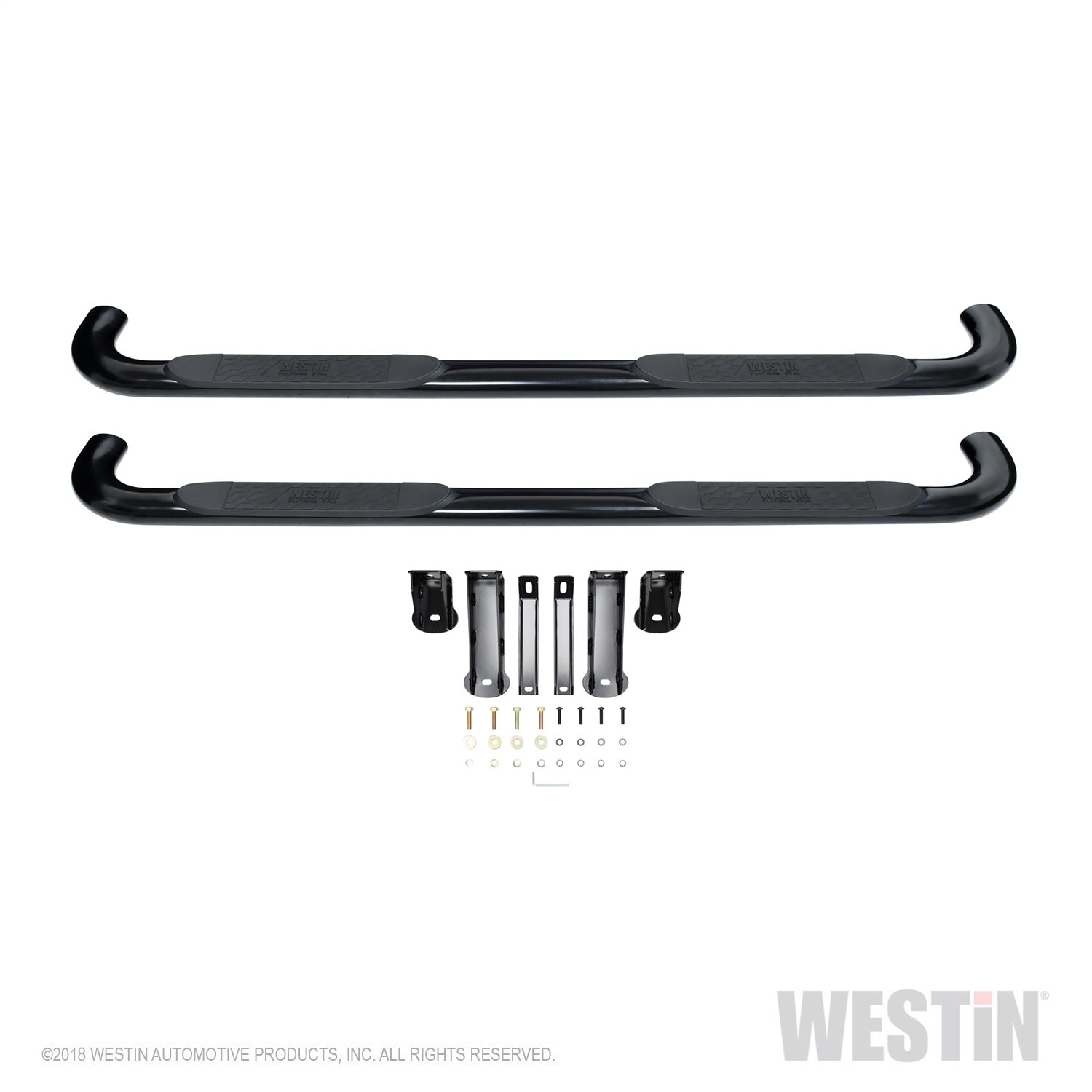 Westin 21-4135 Platinum 4 Oval Nerf Step Bars Fits Sierra 1500 Silverado 1500