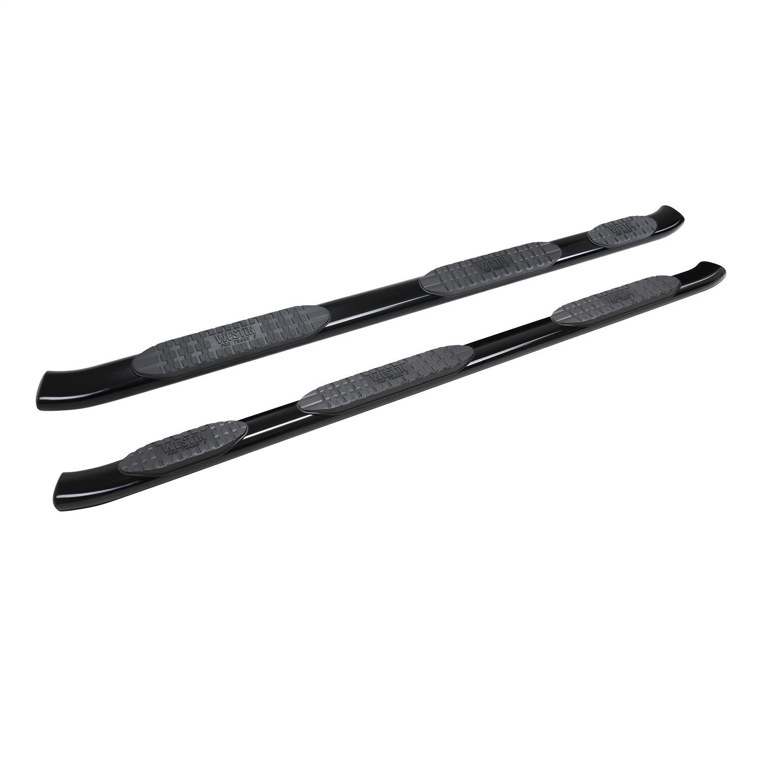 Westin 21-534735 PRO TRAXX 5 Oval Wheel to Wheel Nerf Bars fits 2019-2024 Ram 1500 Quad Cab 6'5" Bed (Exc 2019-2023 1500 Classic) Black Pair