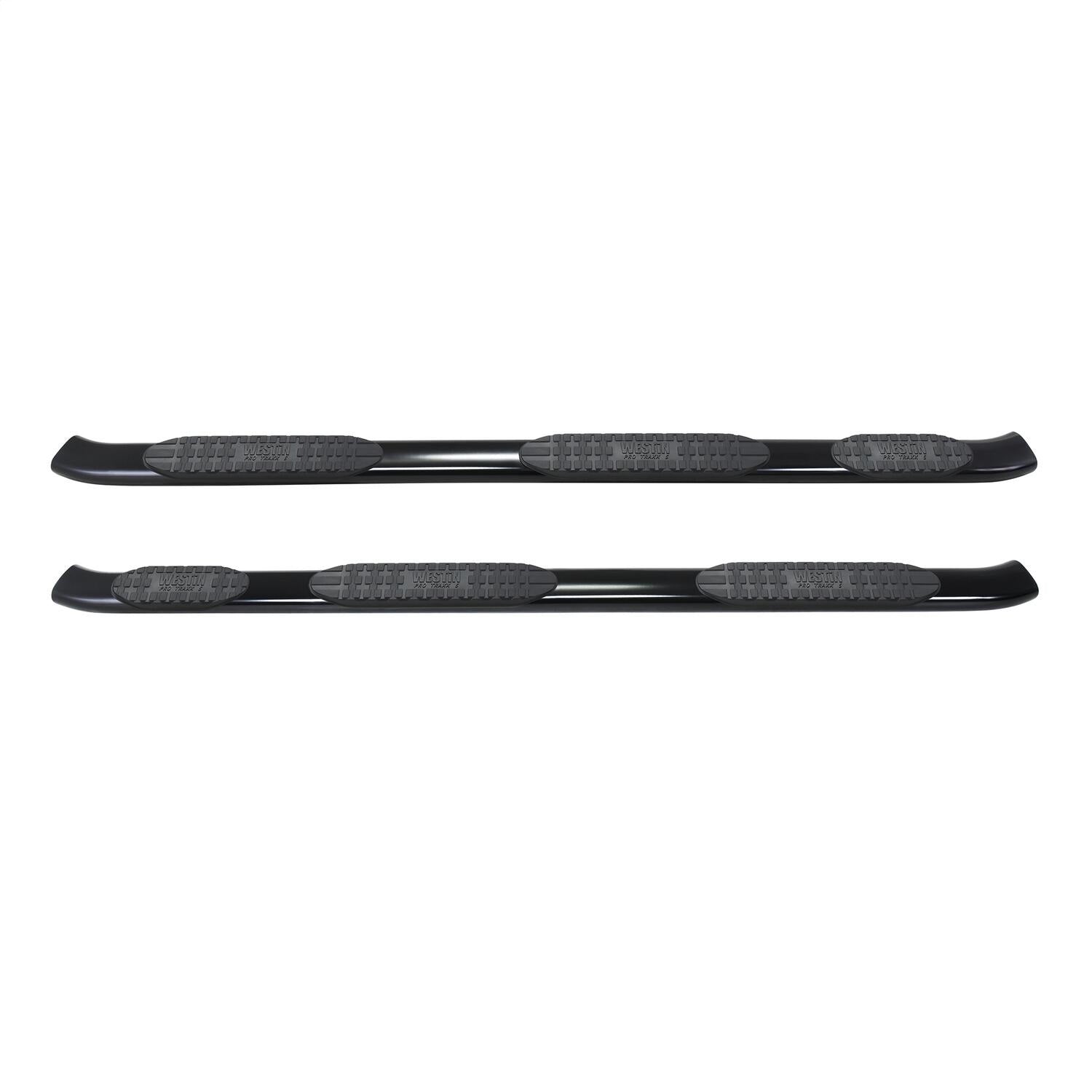 Westin 21-534735 PRO TRAXX 5 Oval Wheel to Wheel Nerf Bars fits 2019-2024 Ram 1500 Quad Cab 6'5" Bed (Exc 2019-2023 1500 Classic) Black Pair