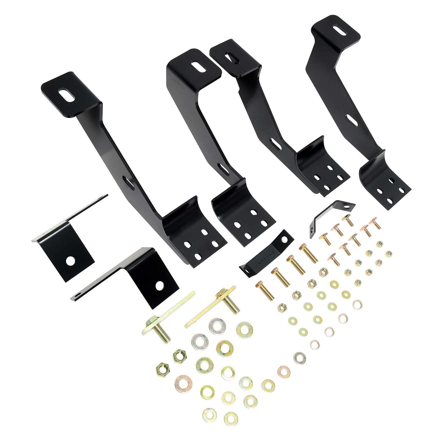 Westin 22-1125 Premier Oval Nerf Bar Mount Kit fits 1988-1999 C/K Series Extended Cab Black Pair