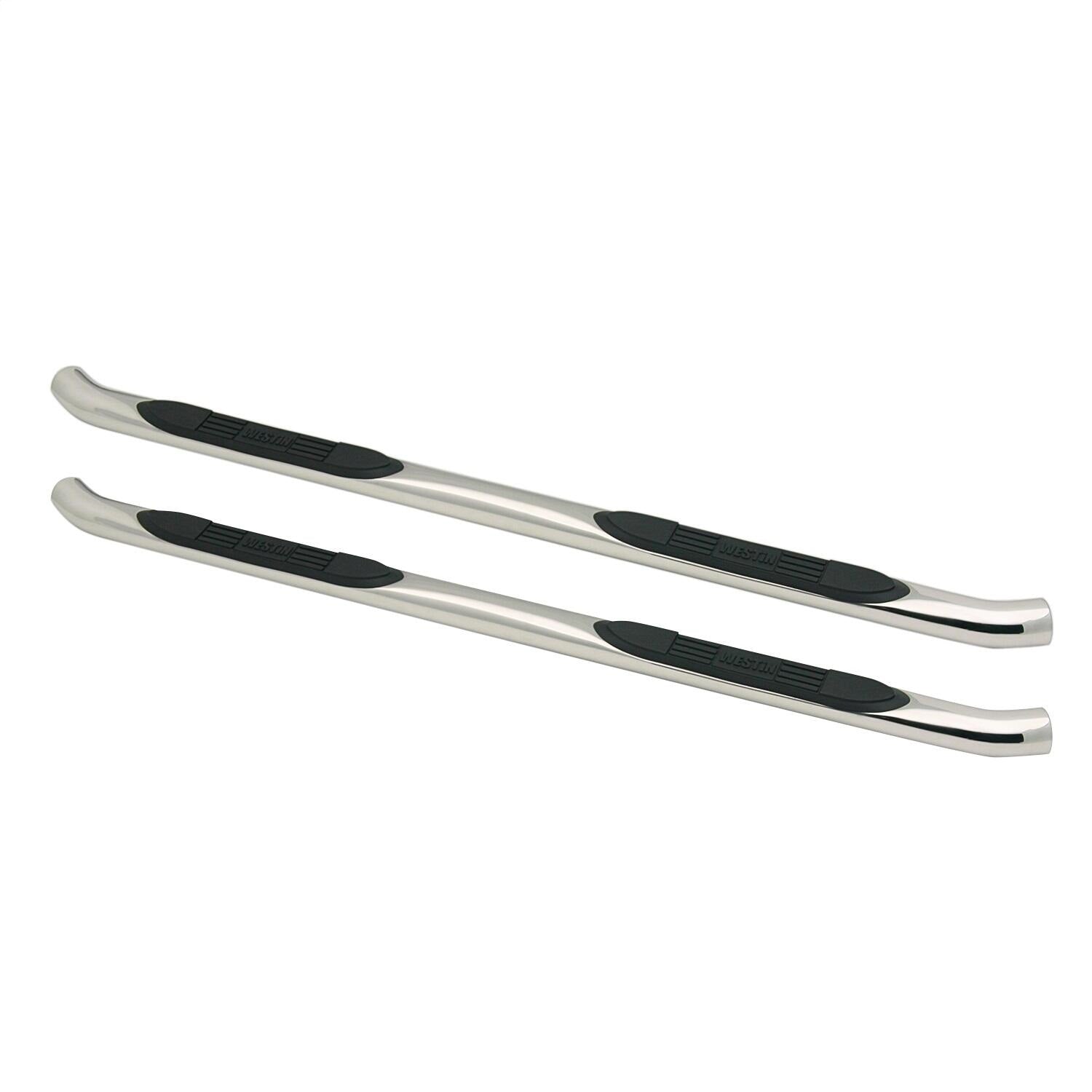 Westin 23-2400 E-Series 3 Round Nerf Bars fits 2004-2006 Tundra Double Cab Polished Pair