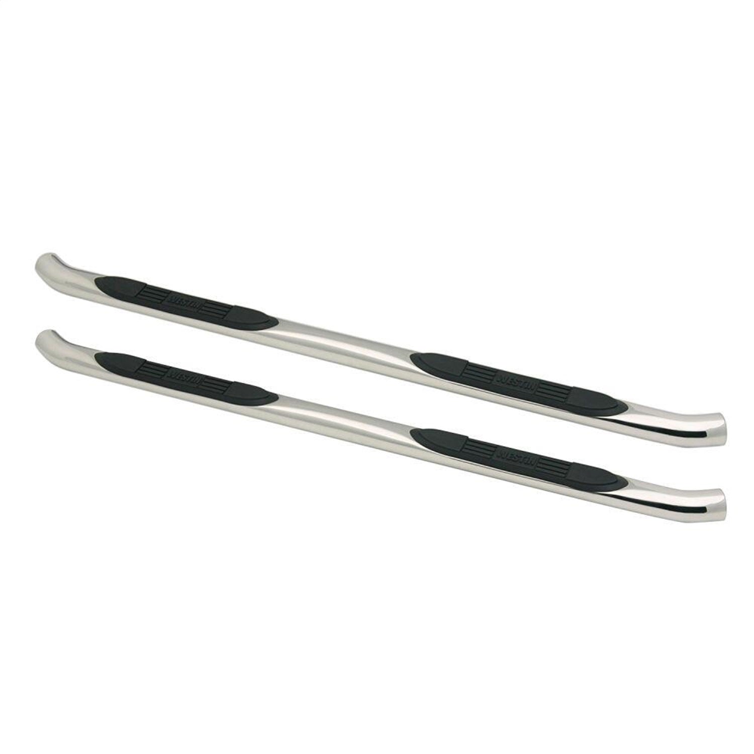 Westin 23-2860 E-Series 3 Round Nerf Bars fits 2006-2010 H3 Polished Pair