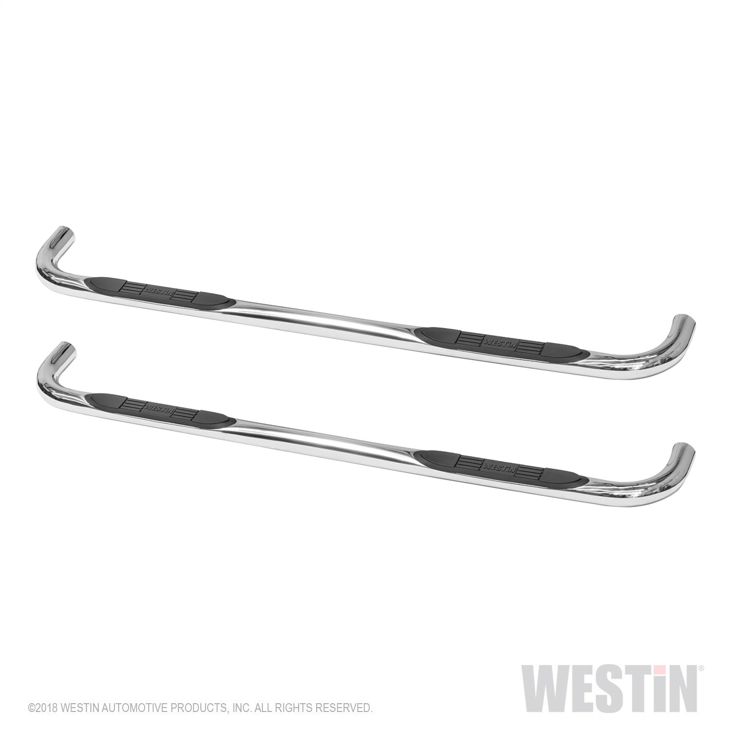 Westin 23-4080 E- Series 3 Nerf Step Bars fits 2019-2023 Ram 1500 Crew Cab (Excl. Ram 1500 Classic) Polished SS 1 Pair