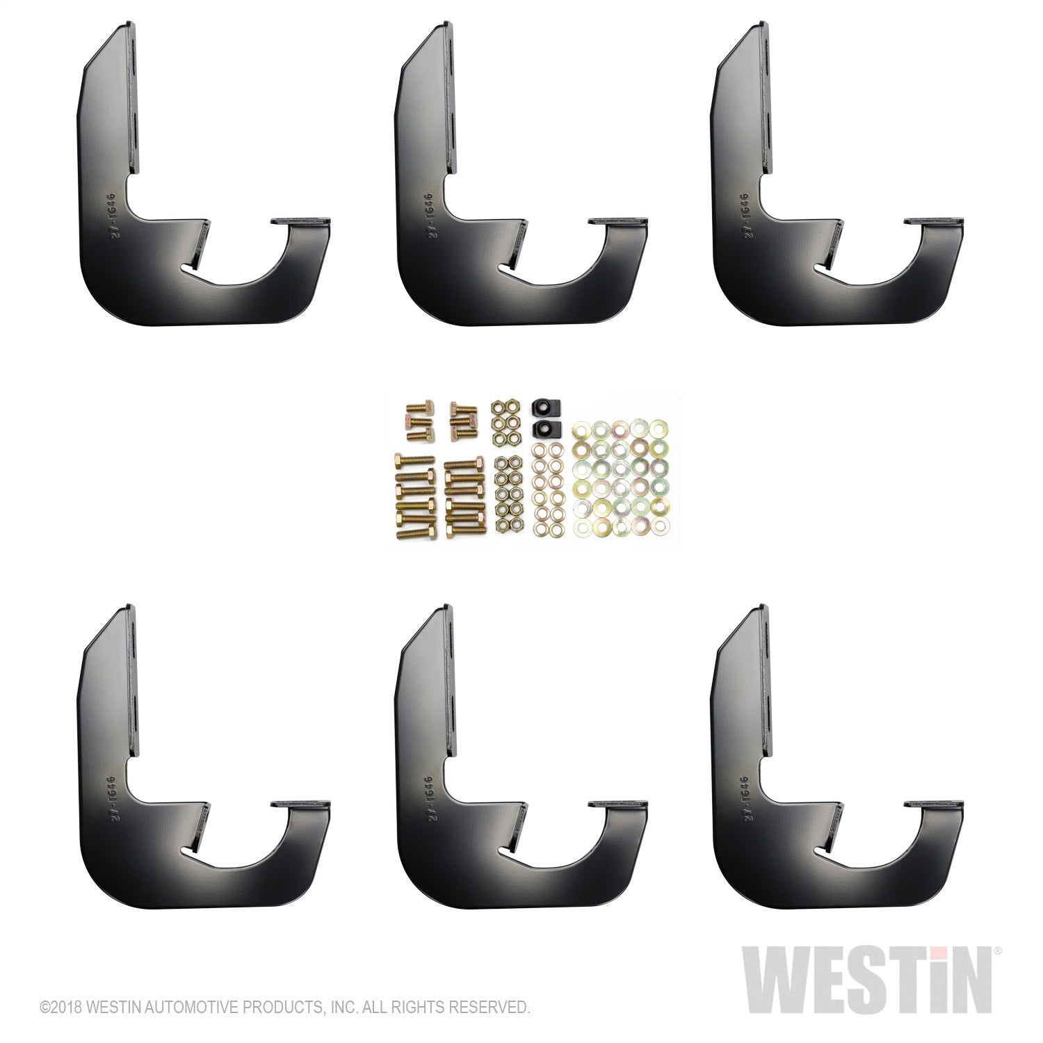 Westin 27-2145 Running Board Mount Kit fits 2014-2018 Silverado Sierra 1500 Double Cab Crew Cab 2019 Silverado LD Sierra 1500 Limited 2015-2019 Silverado Sierra 2500 3500 Double Cab Crew Cab