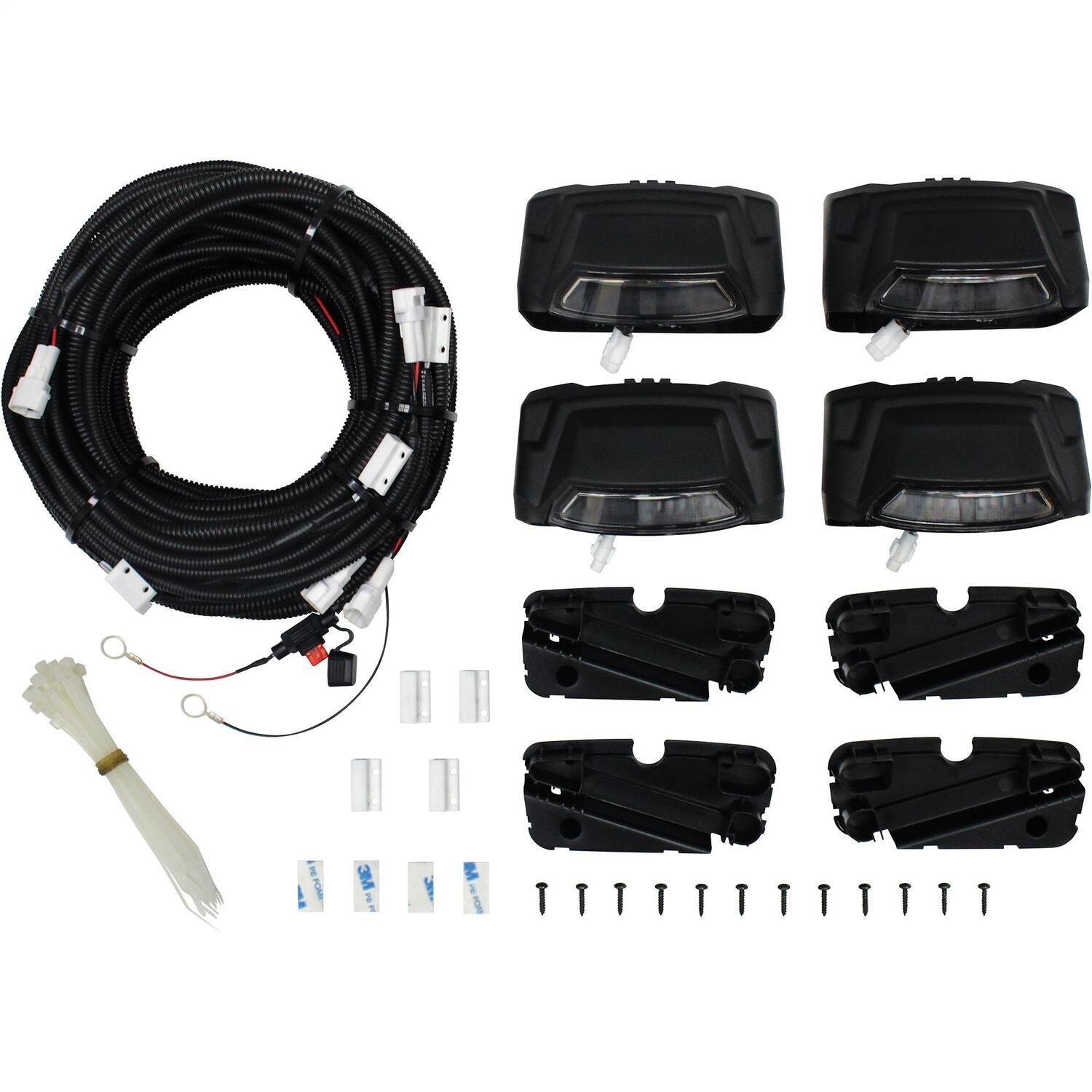 Westin 28-51003 R5 LED Light Kit Includes End Caps with Integrated LED Lights and Wiring Harness