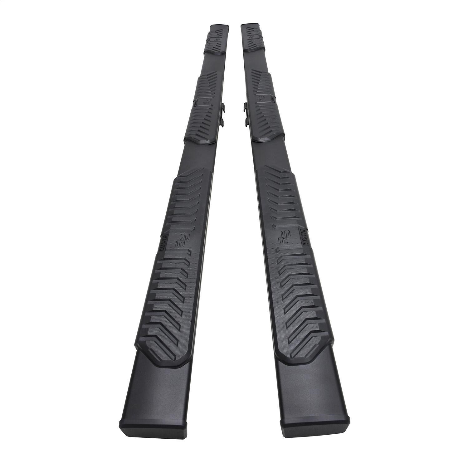 Westin 28-5234765 R5 M-Series Wheel-to-Wheel Nerf Bars XD fits 2020-2024 Silverado Sierra 2500 3500 Crew Cab 6'5" Bed Textured Black Pair