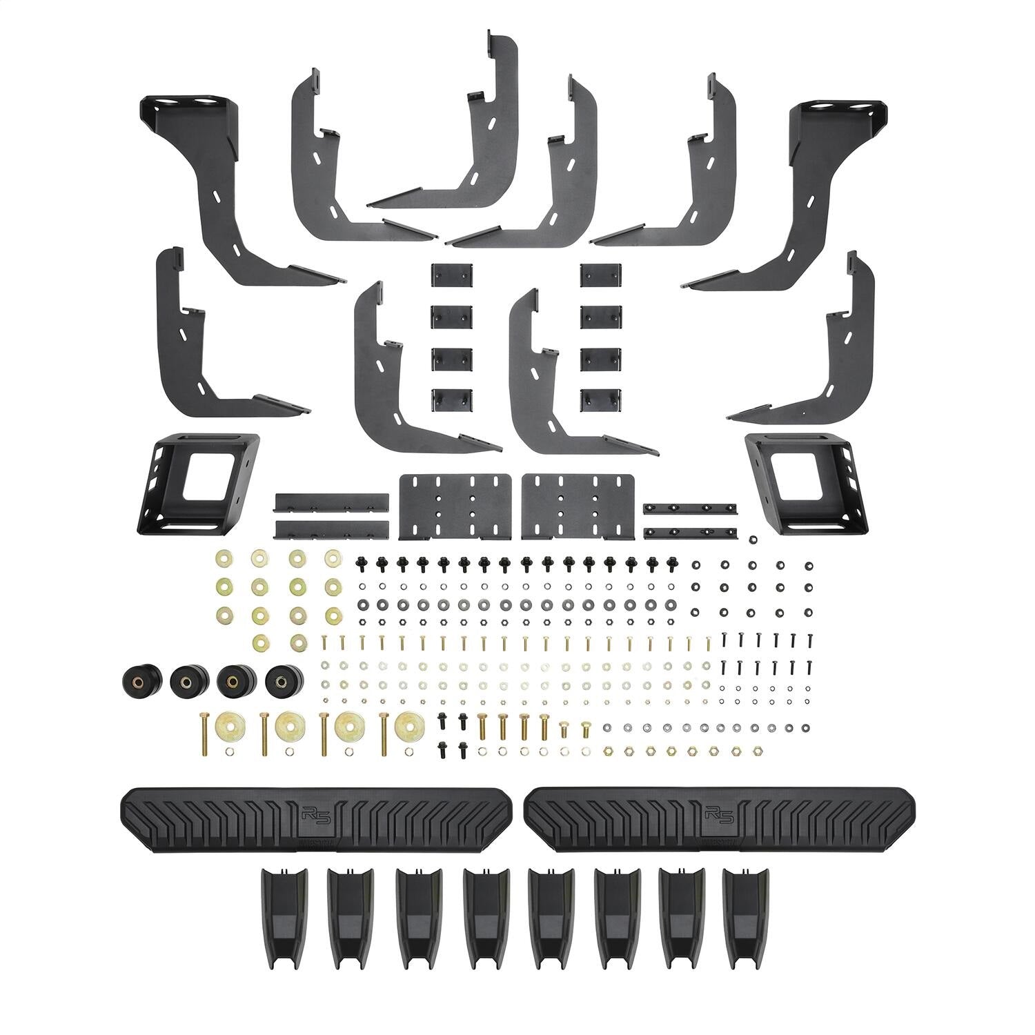 Westin 28-5234770 R5 M-Series Wheel-to-Wheel Nerf Bars XD fits 2020-2024 Silverado Sierra 2500 3500 Crew Cab 8' Bed Polished Pair