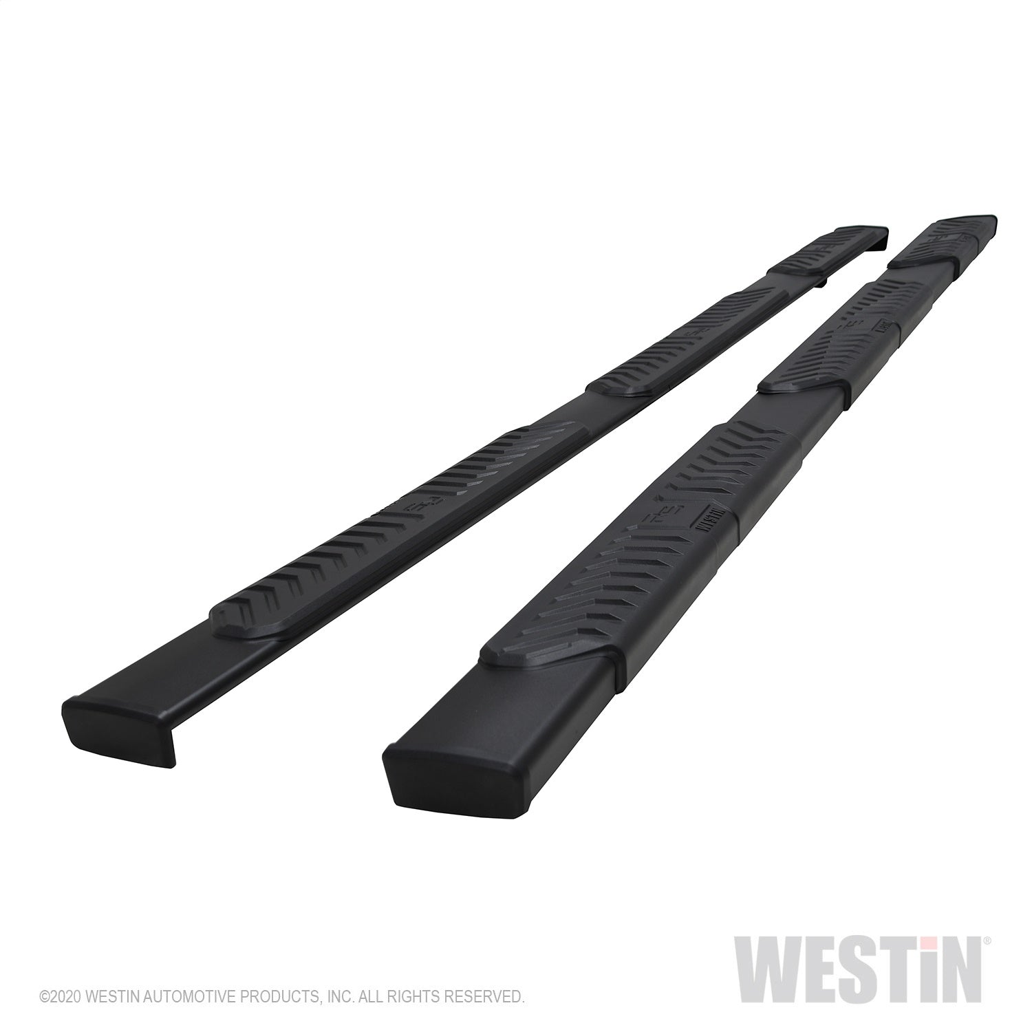 Westin 28-534785 R5 Modular Wheel to Wheel Nerf Bars fits 2019-2024 Ram 2500 3500 Crew Cab 6'5" Bed Textured Black Pair