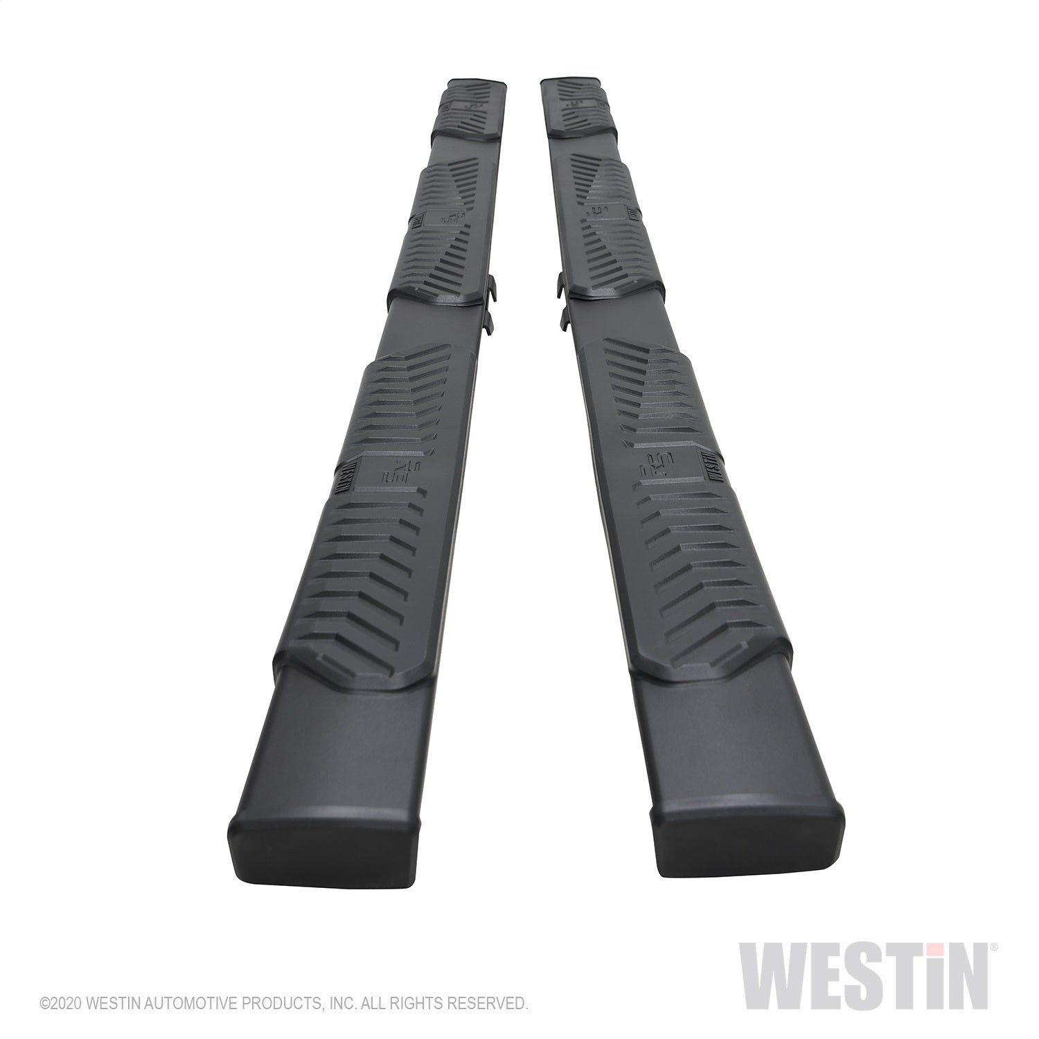 Westin 28-534785 R5 Modular Wheel to Wheel Nerf Bars fits 2019-2024 Ram 2500 3500 Crew Cab 6'5" Bed Textured Black Pair