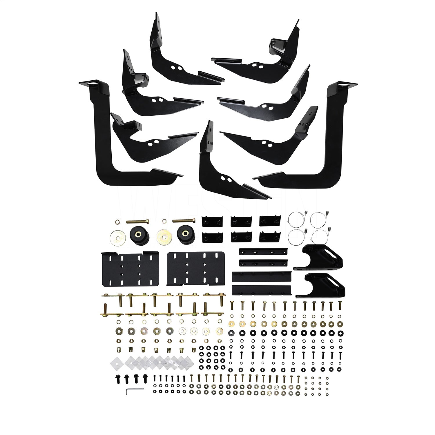 Westin 28-534785 R5 Modular Wheel to Wheel Nerf Bars fits 2019-2024 Ram 2500 3500 Crew Cab 6'5" Bed Textured Black Pair