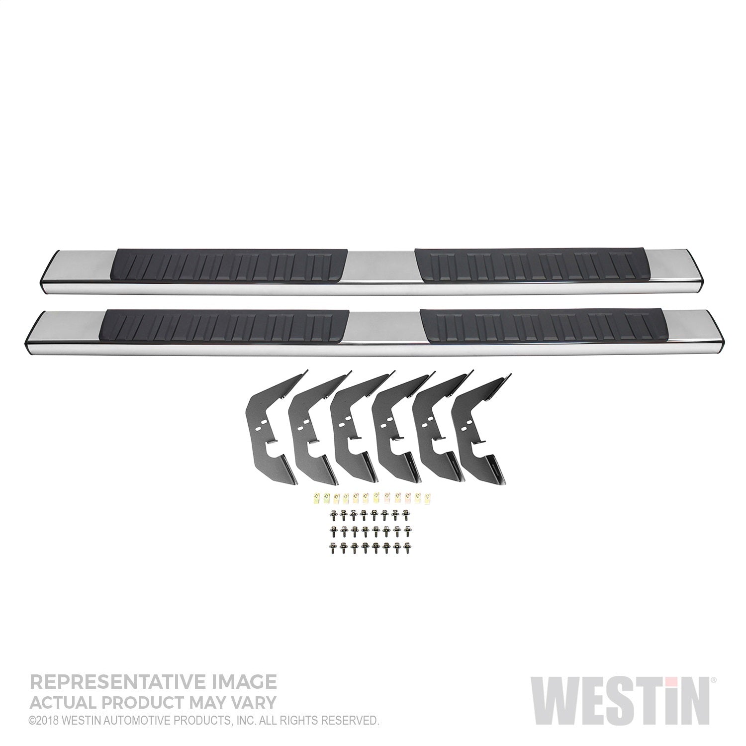 Westin 28-71090 R7 Nerf Bars fits 2015-2024 F150 2017-2024 F250 F350 Crew Cab Stainless Steel Pair