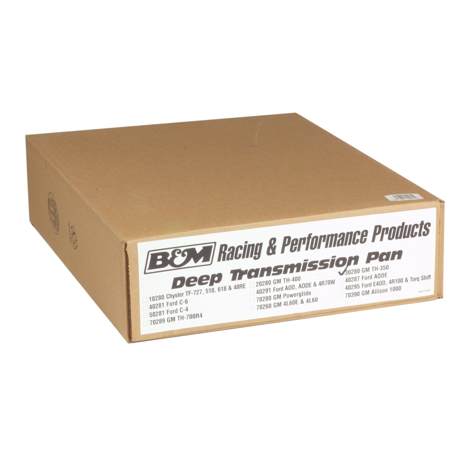 B&M 30280 Aluminum Transmission Pan