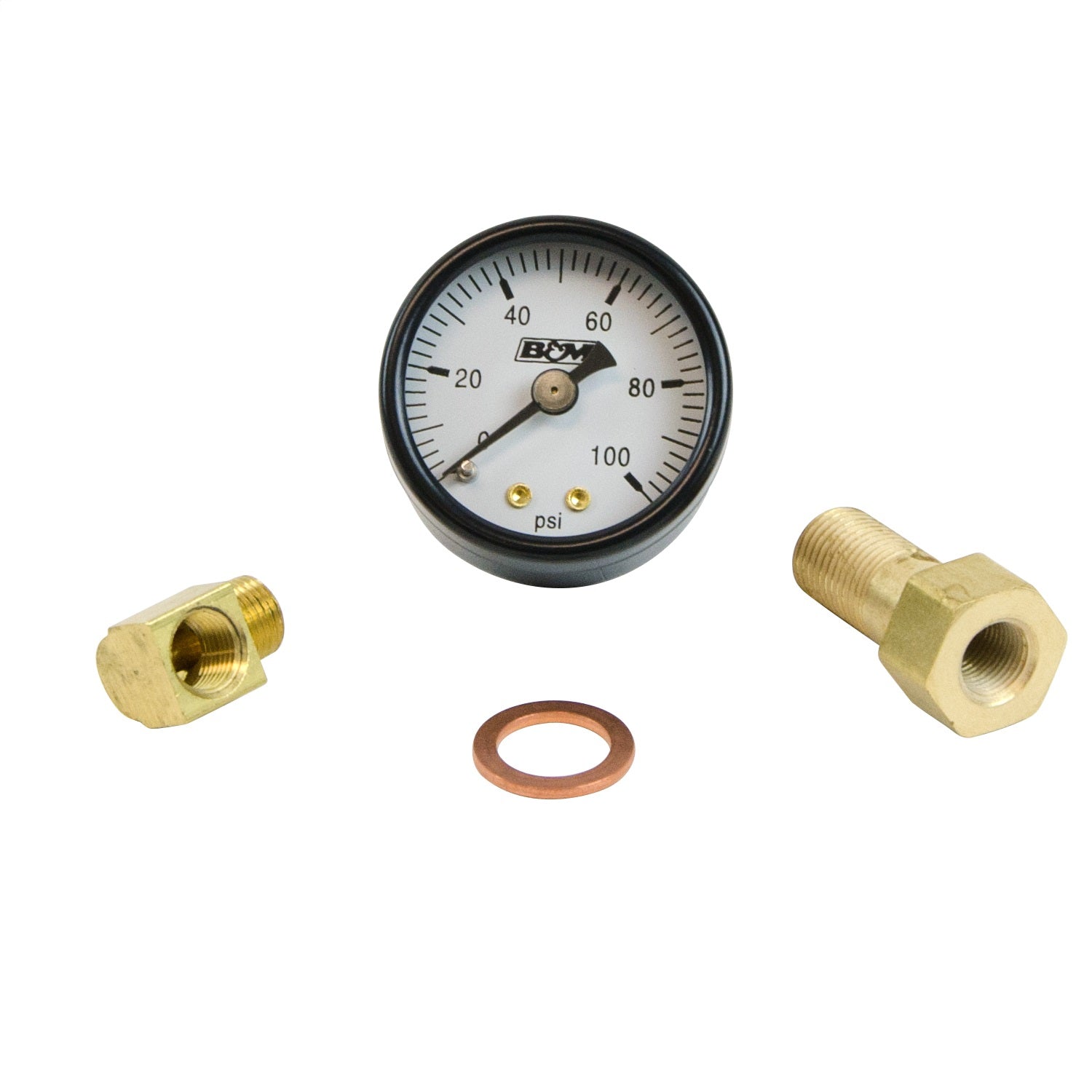 B&M 46054 Fuel Pressure Gauge Set, 1-1/2"