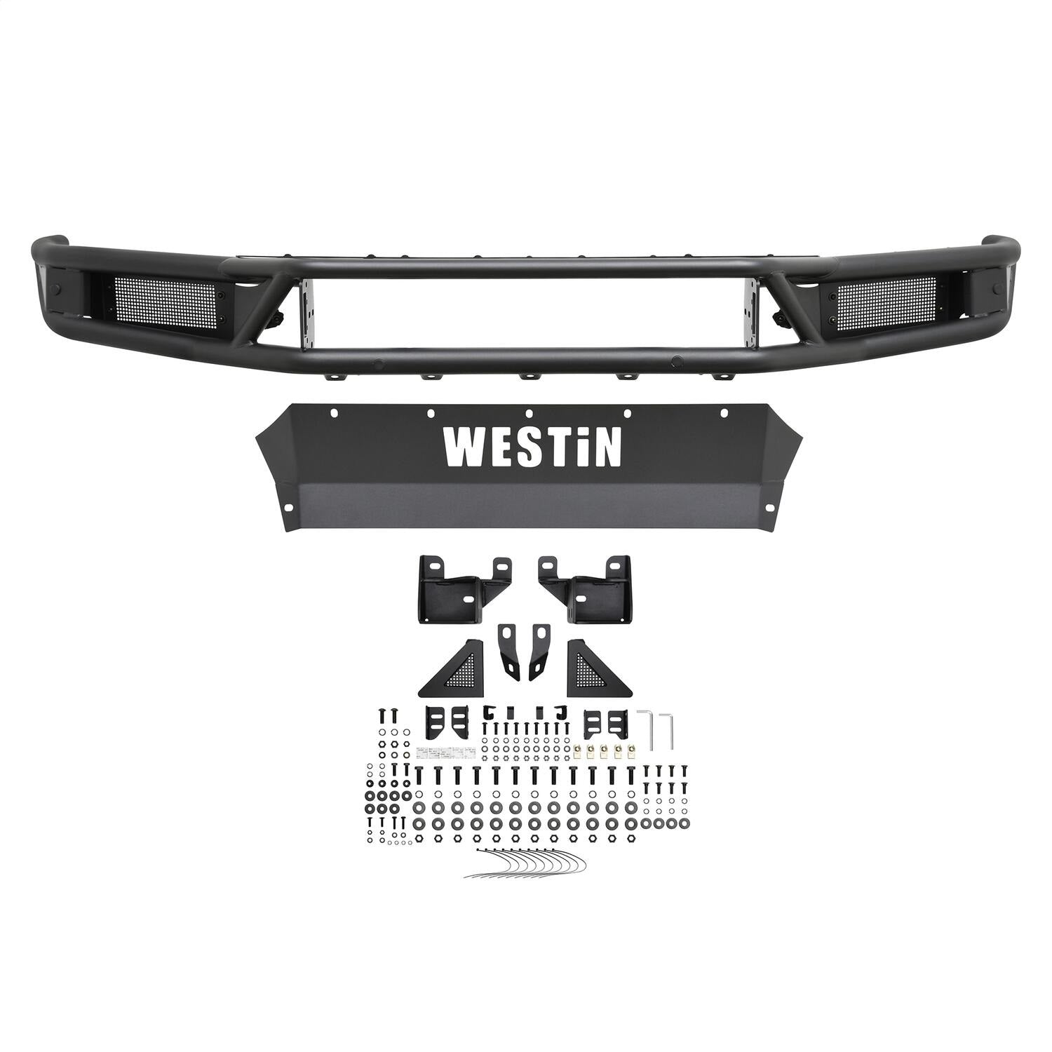 Westin 58-61215 Textured Black Outlaw Front Bumper fits 2019-2021 Silverado 1500 (Excl. 2019 Silverado LD)
