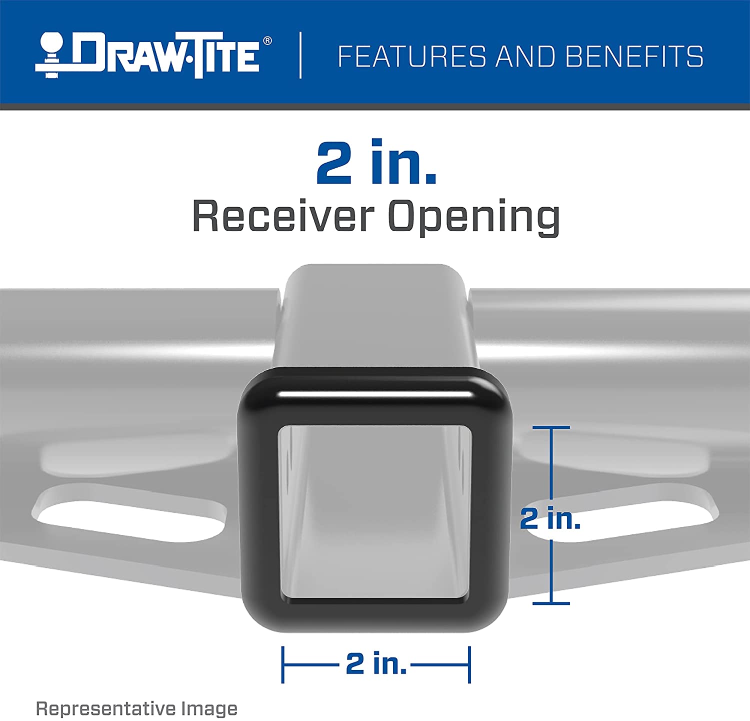 Draw-Tite 75772 Max-Frame Receiver, 2"