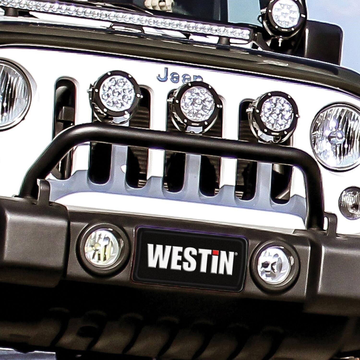 Westin 62-41055 Bumper Mount for LED Light Bar fits 2007-2018 Wrangler JK