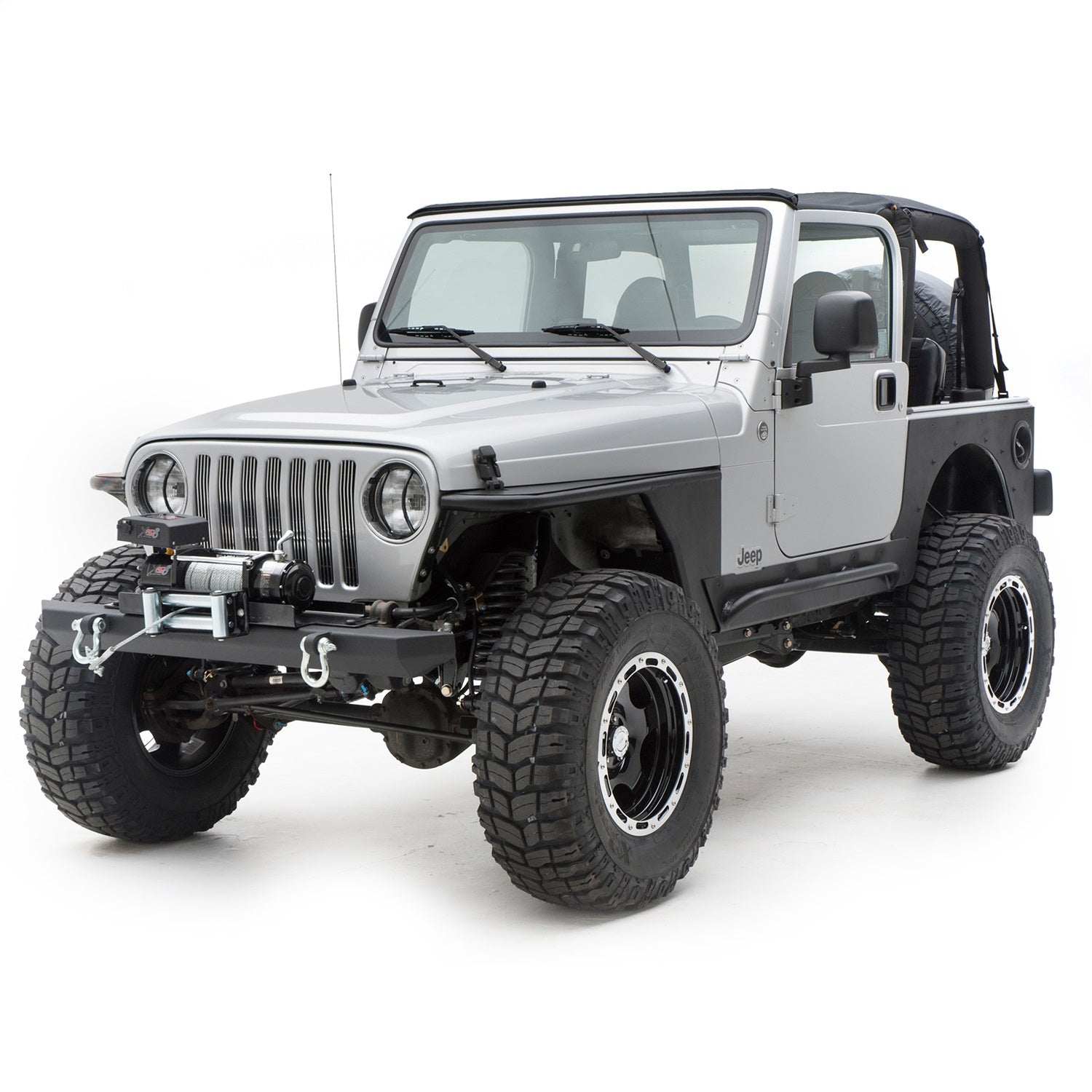 Smittybilt 76740D SRC Classic Front Bumper with D-Ring Mounts and Shackles for 1976-2006 Jeep® Wrangler TJ/YJ/LJ