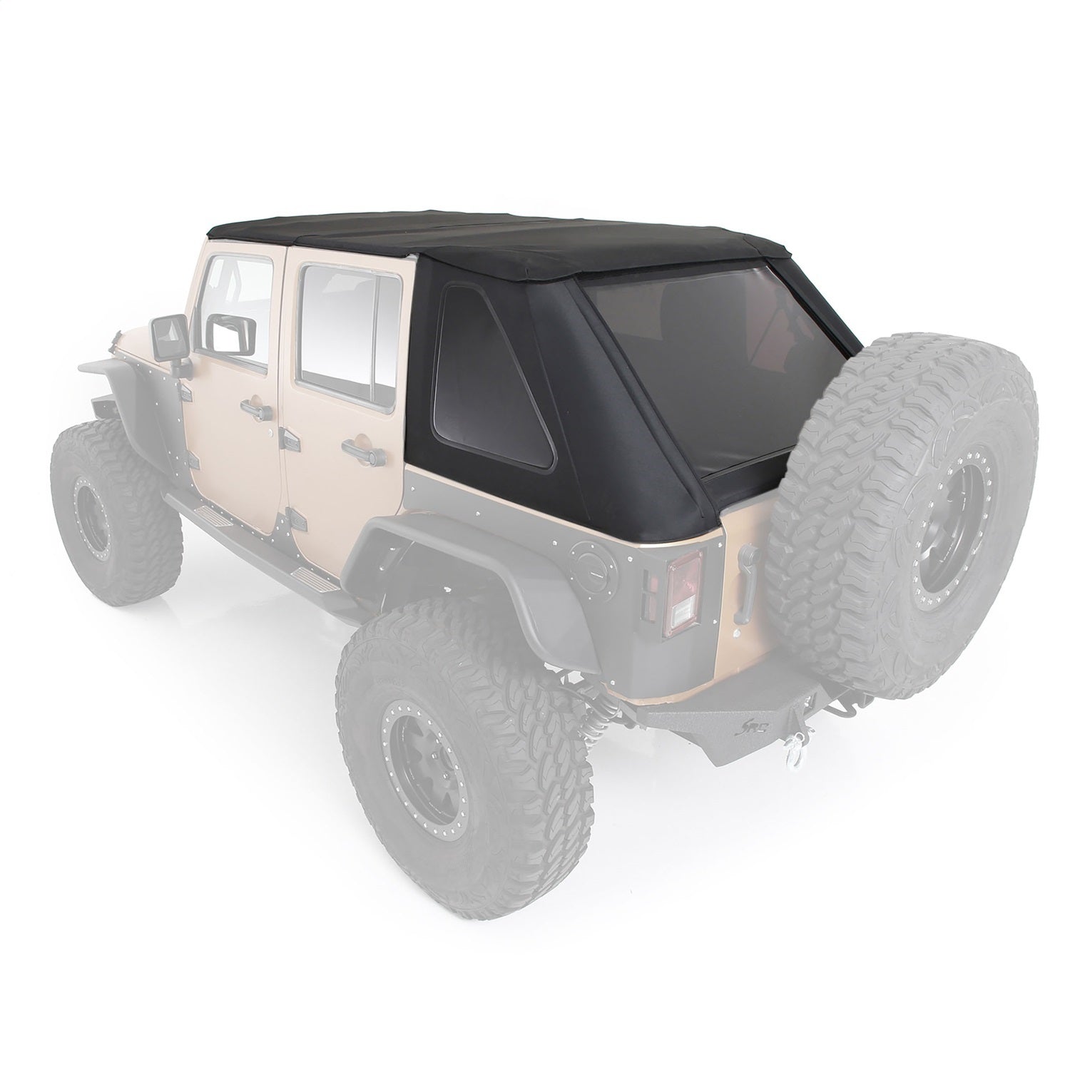 Smittybilt 9087135K Bowless Combo Top w/Tinted Windows Fits 07-18 Wrangler (JK)