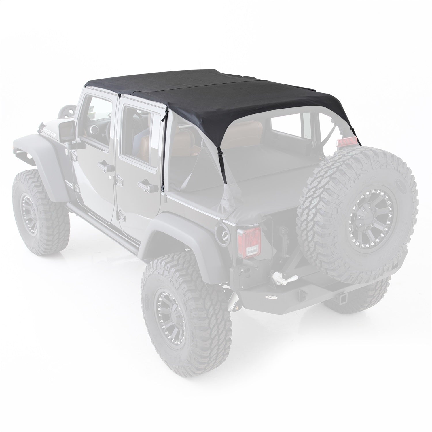 SmittyBilt EXTENDED TOP DIAMOND BLK - SB94635