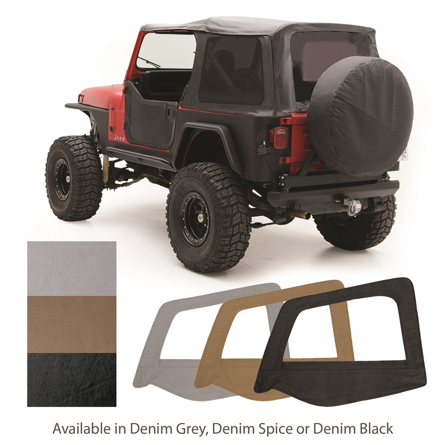 SmittyBilt REPL TOP W TINT DEN GRY - SB9870211