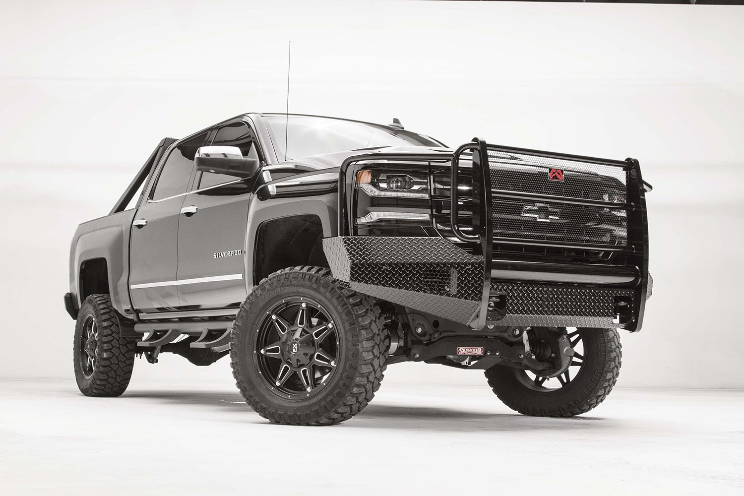 Fab Fours CS16-K3860-1 Black Steel Front Bumper Fits 16-18 Silverado 1500