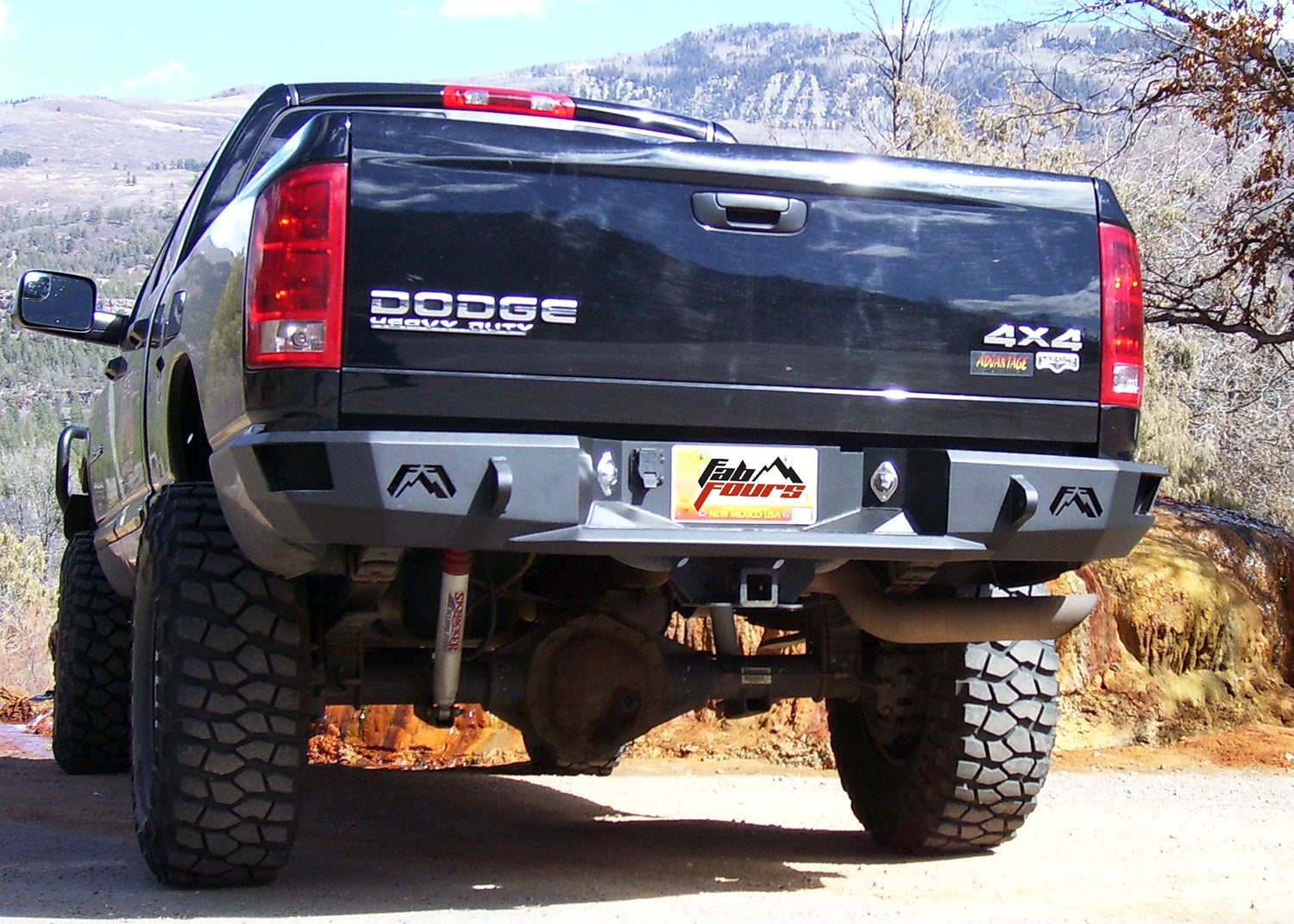 Fab Fours DR03-W1050-1 Heavy Duty Rear Bumper Fits 03-09 Ram 2500 Ram 3500