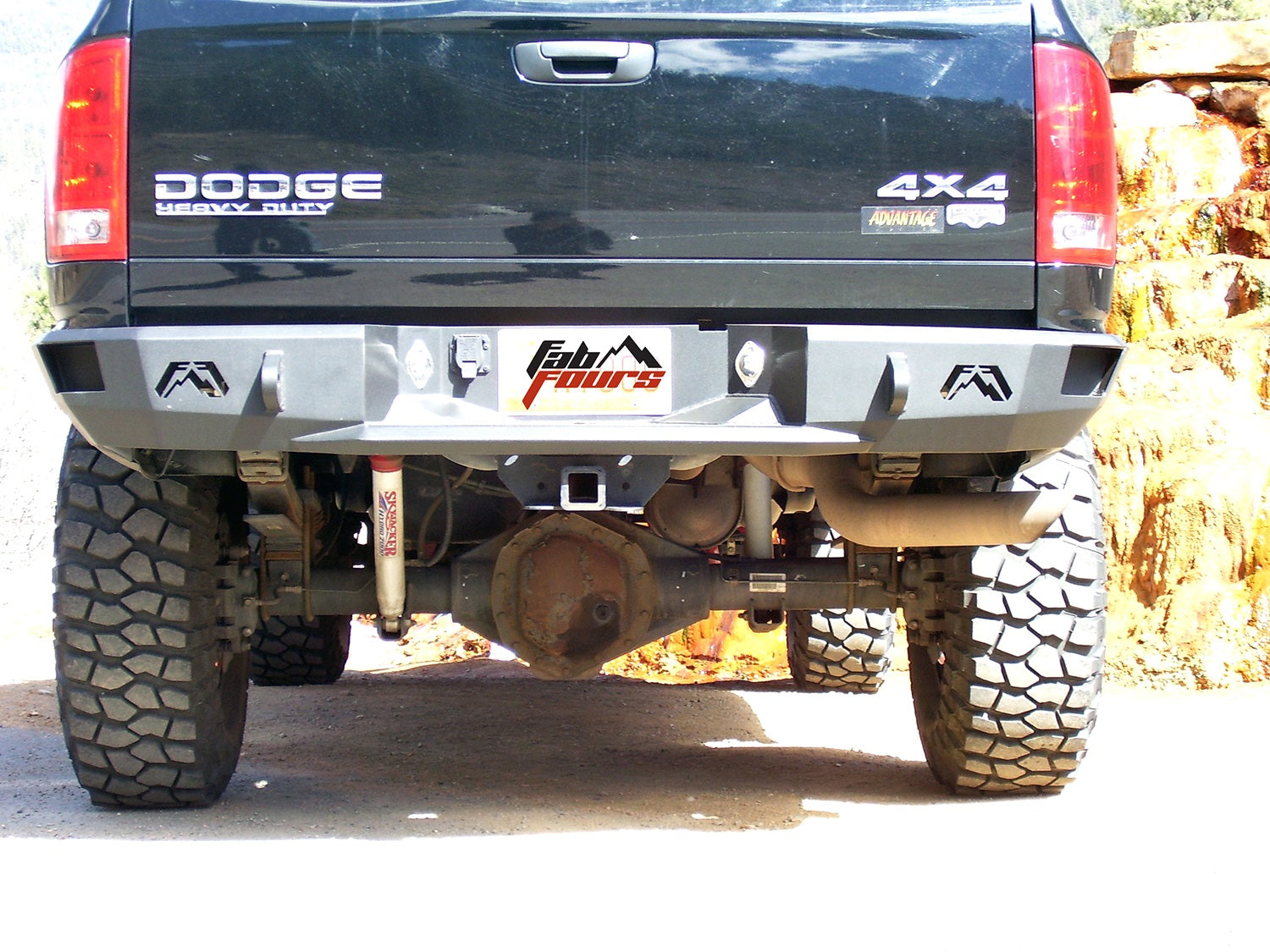 Fab Fours DR03-W1050-1 Heavy Duty Rear Bumper Fits 03-09 Ram 2500 Ram 3500
