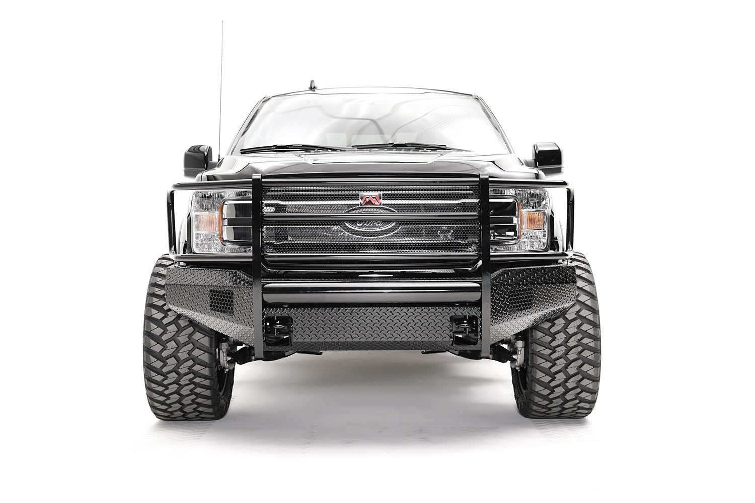 Fab Fours FF18-K4560-1 Black Steel Front Bumper Fits 18-20 F-150