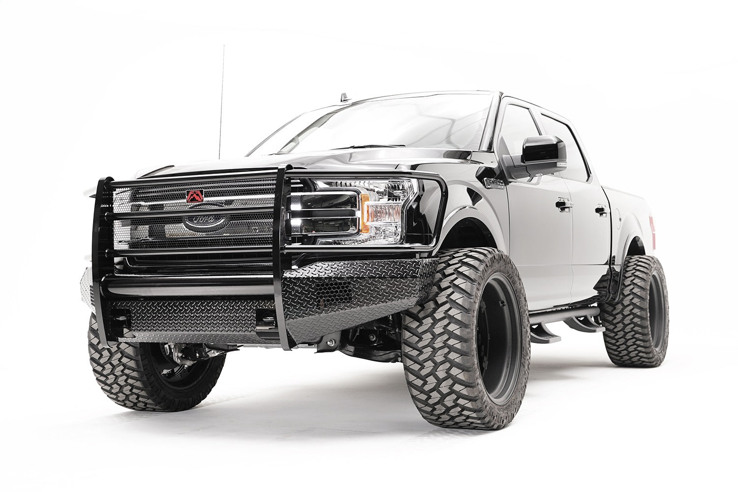 Fab Fours FF18-K4560-1 Black Steel Front Bumper Fits 18-20 F-150