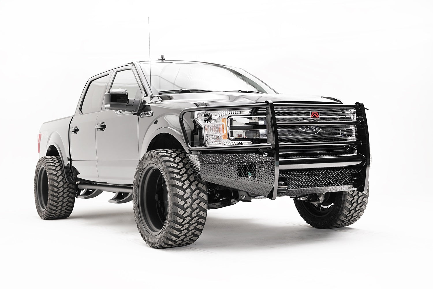 Fab Fours FF18-K4560-1 Black Steel Front Bumper Fits 18-20 F-150