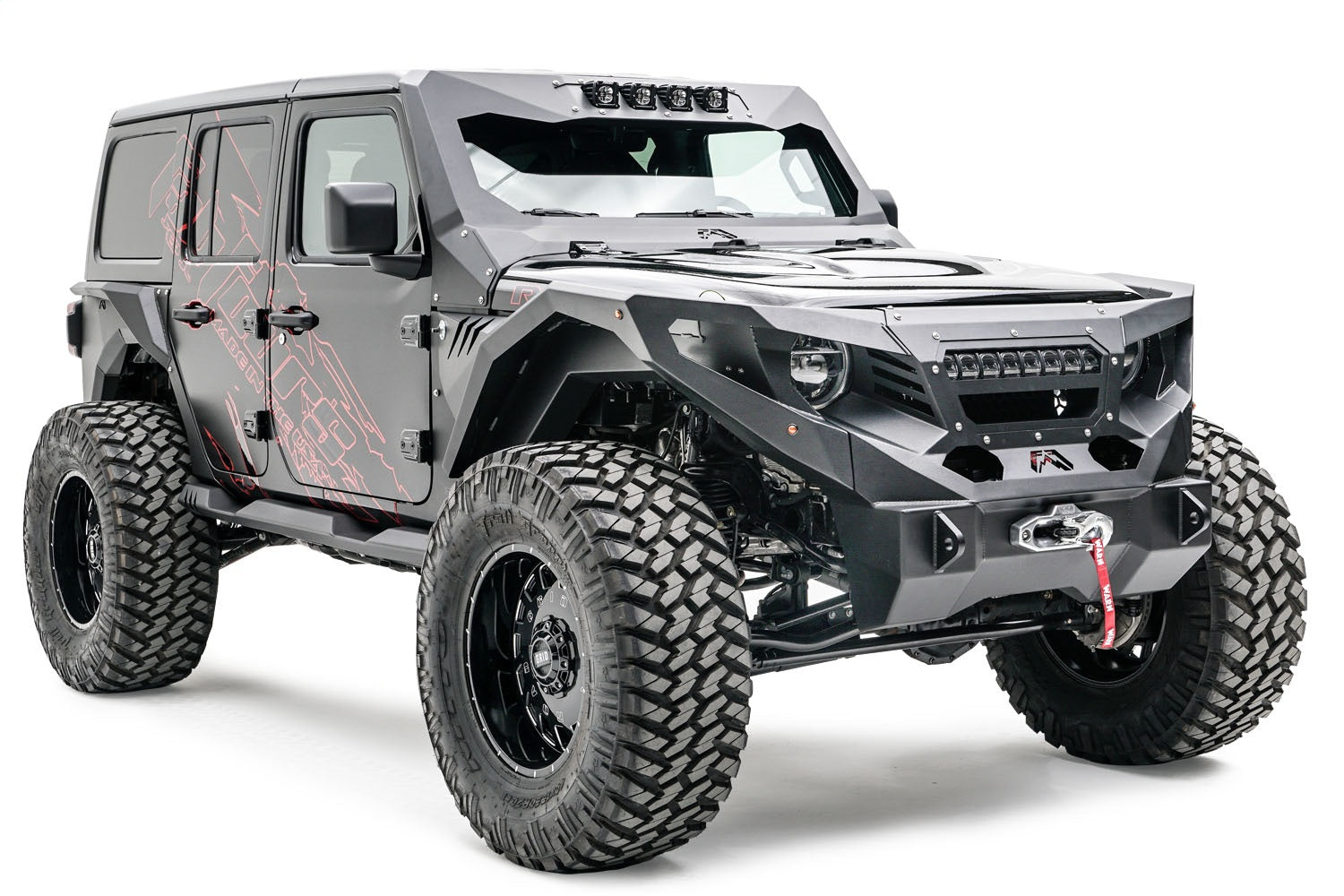 Fab Fours GR4606-1 Grumper Light Bar Mount Fits 18-21 Wrangler (JL)