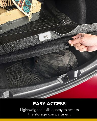 3D MAXpider Custom Compatible with Cross Fold Kagu Cargo Liner (Black) Compatible with Tesla Model Y 5-Seat - Rear Upper Cargo Liner (3Pcs) 2021-2025