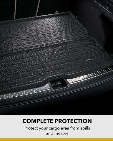 3D MAXpider Custom Compatible with Cross Fold Kagu Cargo Liner (Black) Compatible with Tesla Model Y 5-Seat - Rear Upper Cargo Liner (3Pcs) 2021-2025