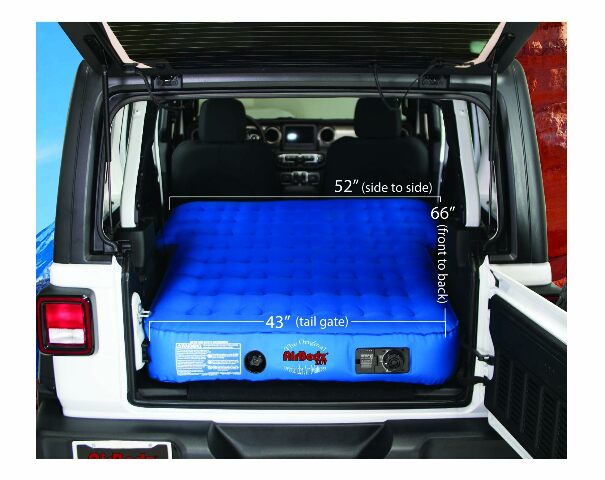 AirBedz Pittman Jeep Mattress/SUV Air Mattress with Built in Pump - Premium 4Runner Mattress, Jeep Wrangler Air Mattress & Larger SUV Mattress with Low Odor Fabric Shell Design - 66"x52"x10"