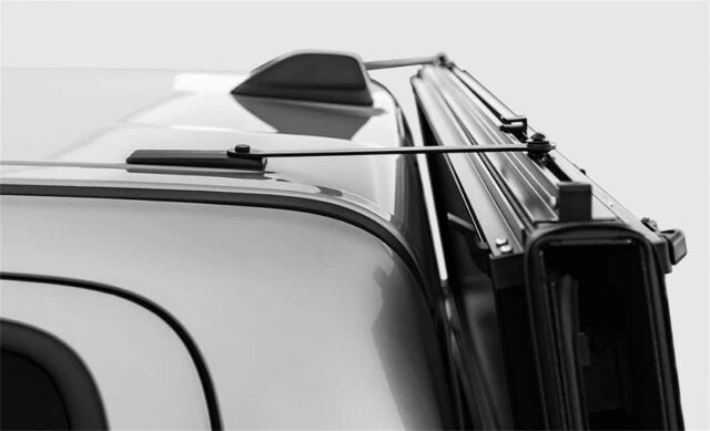 LOMAX G3020029 Stance Hard Tri-Fold Cover; Black Urethane Finish; Single Rail;