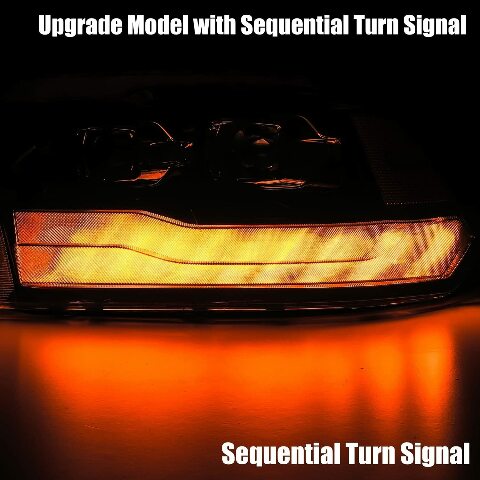 AlphaRex USA 880539 Projector Headlamps Compatible with Dodge Ram 1500