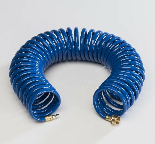 Empire Brass CRD-Coil-BLU-HS Blue Coiled Extension Hose Compatible with Quick Disconnect Valves - 15'