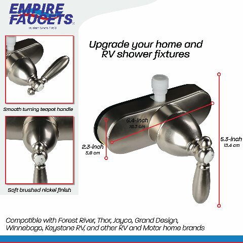 Empire Brass U-YSL53VBNLVR-E Single-Lever Shower Valve (4", Nickel),1 Pack